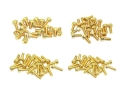 Zylinderkopfschrauben Set M3 x 5-12mm TiN gold - 100...