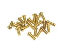 Linsenkopfschrauben Set M2 x 4-12mm TiN gold - 100...