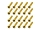 20x M3x14 ISO7380 goldene Linsenkopfschraube Stahl 12,9 Titan Nitrid beschichtet