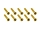 20x M3x14 ISO7380 goldene Linsenkopfschraube Stahl 12,9 Titan Nitrid beschichtet