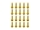 20x M3x14 ISO7380 goldene Linsenkopfschraube Stahl 12,9 Titan Nitrid beschichtet