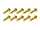 20x M3x14 ISO7380 goldene Linsenkopfschraube Stahl 12,9 Titan Nitrid beschichtet
