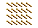 20x M3x16 ISO7380 goldene Linsenkopfschraube Stahl 12,9 Titan Nitrid beschichtet