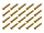 20x M3x16 ISO7380 goldene Linsenkopfschraube Stahl 12,9 Titan Nitrid beschichtet