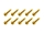 20x M3x16 ISO7380 goldene Linsenkopfschraube Stahl 12,9 Titan Nitrid beschichtet