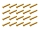 20x M3x18 ISO7380 goldene Linsenkopfschraube Stahl 12,9 Titan Nitrid beschichtet