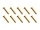 20x M3x18 ISO7380 goldene Linsenkopfschraube Stahl 12,9 Titan Nitrid beschichtet