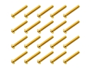 20x M3x20 ISO7380 goldene Linsenkopfschraube Stahl 12,9...