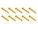 20x M3x20 ISO7380 goldene Linsenkopfschraube Stahl 12,9 Titan Nitrid beschichtet