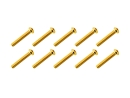 20x M3x20 ISO7380 goldene Linsenkopfschraube Stahl 12,9 Titan Nitrid beschichtet