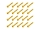 20x M3x20 ISO7380 goldene Linsenkopfschraube Stahl 12,9 Titan Nitrid beschichtet