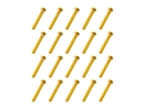 20x M3x25 ISO7380 goldene Linsenkopfschraube Stahl 12,9 TIN Beschichtung