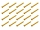 20x M3x25 ISO7380 goldene Linsenkopfschraube Stahl 12,9 TIN Beschichtung