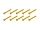 20x M3x25 ISO7380 goldene Linsenkopfschraube Stahl 12,9 TIN Beschichtung