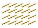 20x M3x30 ISO7380 goldene Linsenkopfschraube Stahl 12,9...