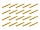 20x M3x30 ISO7380 goldene Linsenkopfschraube Stahl 12,9 TIN Beschichtung