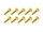 20x M3x14 DIN7991 goldene Senkkopfschraube Stahl 12,9 Titan Nitrid beschichtet