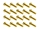 20x M3x14 DIN7991 goldene Senkkopfschraube Stahl 12,9 Titan Nitrid beschichtet