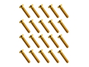 20x M3x16 DIN7991 goldene Senkkopfschraube Stahl 12,9 Titan Nitrid beschichtet