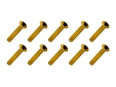 20x M3x16 DIN7991 goldene Senkkopfschraube Stahl 12,9 Titan Nitrid beschichtet