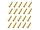20x M3x18 DIN7991 goldene Senkkopfschraube Stahl 12,9 Titan Nitrid beschichtet