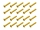 20x M3x18 DIN7991 goldene Senkkopfschraube Stahl 12,9 Titan Nitrid beschichtet
