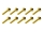 20x M3x18 DIN7991 goldene Senkkopfschraube Stahl 12,9 Titan Nitrid beschichtet
