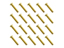 20x M3x20 DIN7991 goldene Senkkopfschraube Stahl 12,9 Titan Nitrid beschichtet