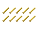 20x M3x20 DIN7991 goldene Senkkopfschraube Stahl 12,9 Titan Nitrid beschichtet
