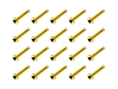 20x M3x20 DIN7991 goldene Senkkopfschraube Stahl 12,9 Titan Nitrid beschichtet