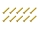 20x M3x20 DIN7991 goldene Senkkopfschraube Stahl 12,9 Titan Nitrid beschichtet