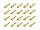 20x M3x20 DIN7991 goldene Senkkopfschraube Stahl 12,9 Titan Nitrid beschichtet