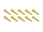 20x M3x20 DIN7991 goldene Senkkopfschraube Stahl 12,9 Titan Nitrid beschichtet