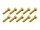 20x M3x14 DIN912 goldene Zylinderkopfschraube Stahl 12,9 Titan Nitrid beschichtet