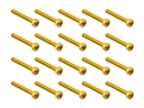 20x M3x20 DIN912 goldene Zylinderkopfschraube Stahl 12,9...