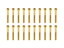 20x M3x30 DIN912 (Gewinde 18mm) goldene Zylinderkopfschraube Stahl 12,9 Titan Nitrid beschichtet