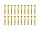 20x M3x30 DIN912 (Gewinde 18mm) goldene Zylinderkopfschraube Stahl 12,9 Titan Nitrid beschichtet