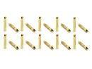 Goldkontaktstecker 10 Paar 2mm Lamelle (14,55mm) +...