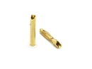 Goldkontaktstecker 10 Paar 2mm Lamelle (14,55mm) +...