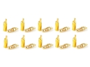 Goldkontaktstecker 10 Paar 3,5mm Lamelle (13,80mm) +...