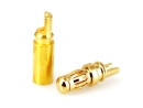 Goldkontaktstecker 10 Paar 3,5mm Lamelle (13,80mm) +...
