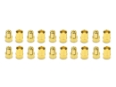 Goldkontaktstecker kurz 10 Paar 3,5mm geschlitzt (6,70mm)...