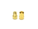 Goldkontaktstecker kurz 10 Paar 3,5mm geschlitzt (6,70mm)...