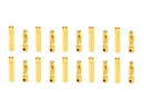 Goldkontaktstecker 10 Paar 4,0mm Lamelle (19,50mm) +...