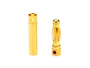 Goldkontaktstecker 10 Paar 4,0mm Lamelle (19,50mm) +...