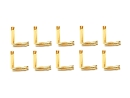 Goldkontaktstecker 10 Paar 4,0mm Lamelle (21,00mm) +...