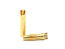 Goldkontaktstecker 10 Paar 4,0mm Lamelle (21,00mm) +...