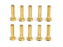 Goldkontaktstecker 10 Stück 4,0mm geschlitzt...