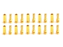 Goldkontaktstecker 10 Paar 5,0mm geschlitzt (18,50mm) +...