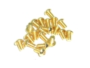 20x M2x4 ISO7380 goldene Linsenkopfschraube Stahl 12,9 Titan Nitrid beschichtet
